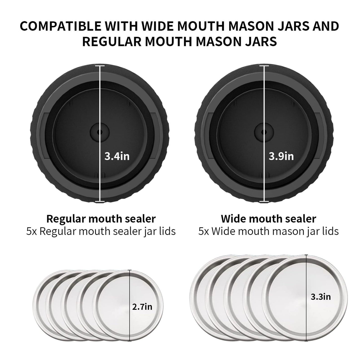 BLOYM™ - Mason Jar Vacuum + 10 Free Lids