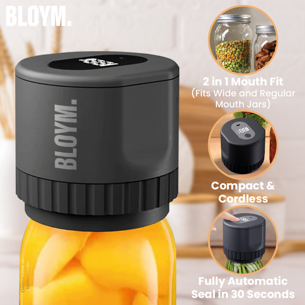 BLOYM™ - Mason Jar Vacuum + 10 Free Lids